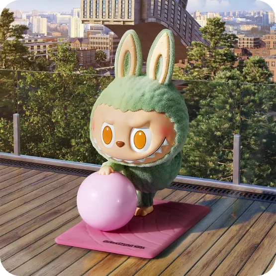Monsters Lazy Yoga Series Figures Random Design Action Figures Collectible Toys Home Decorations