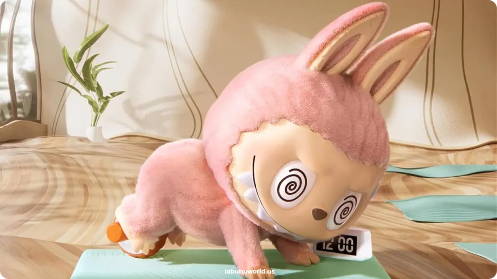 labubu is doing yoga